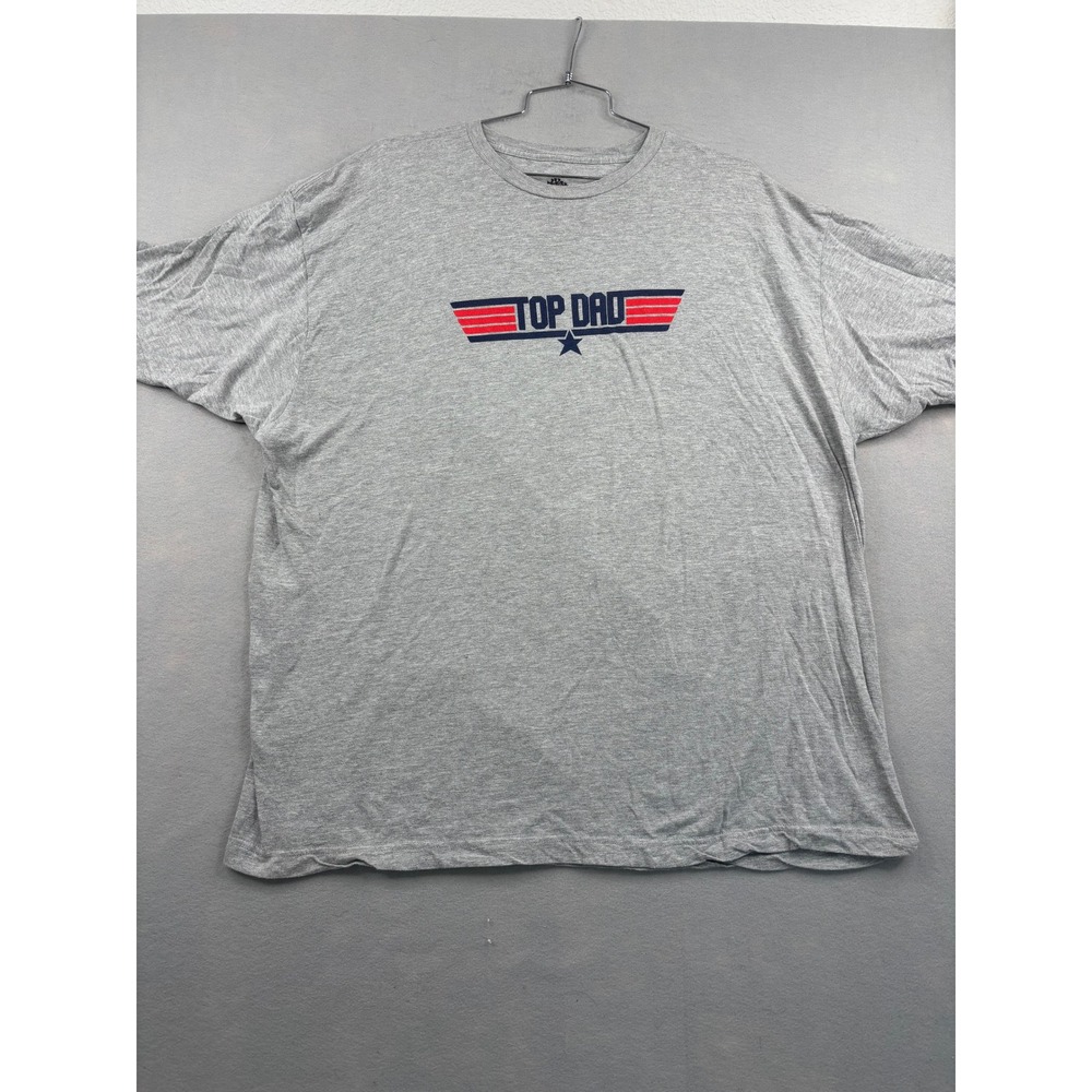Ann Arbor T-Shirt Co Top Dad Graphic Tee Gray 3XL Top Gun Style Shirt